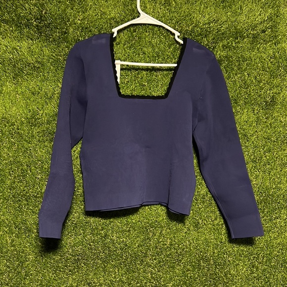 ⭐️SANDRO Crop Square Neck Sweater - Picture 5 of 5